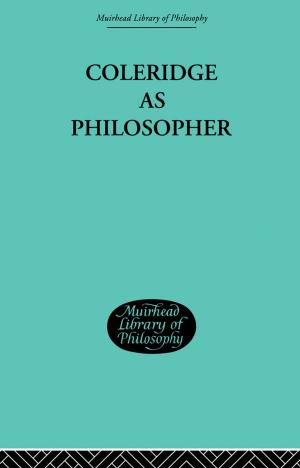 Cover of the book Coleridge as Philosopher by 