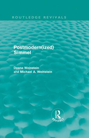 Cover of the book Postmodernized Simmel by Chandra Rekha