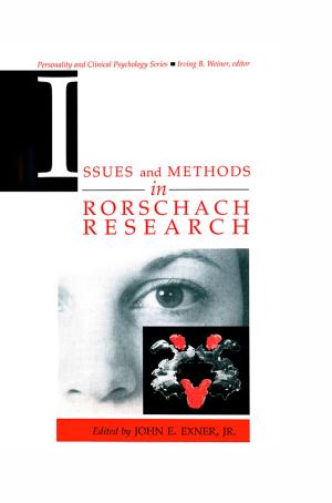 Cover of the book Issues and Methods in Rorschach Research by Nigel Piercy