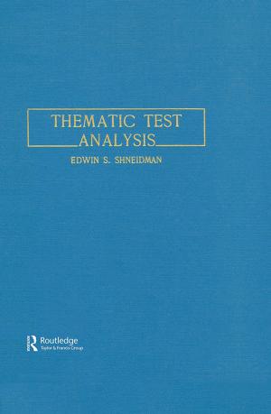 Cover of the book Thematic Test Analysis by Maureen Burton, Reynold F. Nesiba, Bruce Brown