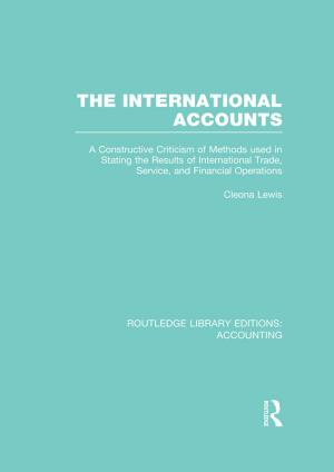 Cover of the book The International Accounts (RLE Accounting) by 