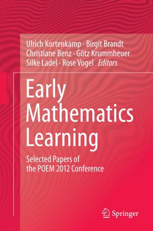 Cover of the book Early Mathematics Learning by Vadim Kagan, Edward Rossini, Demetrios Sapounas