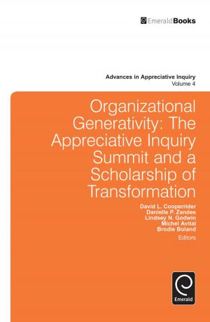 Cover of the book Organizational Generativity by Marios Sotiriadis, Dogan Gursoy