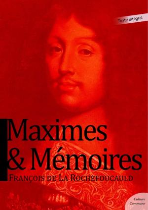 Cover of Maximes et Mémoires