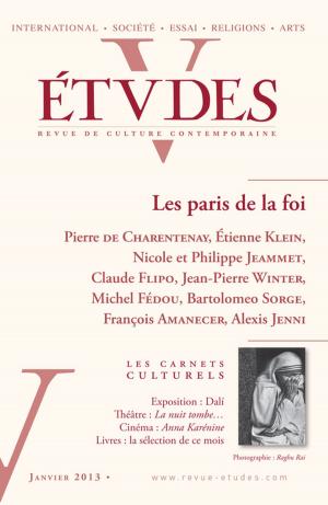 Cover of the book Etudes Janvier 2013 by Collectif