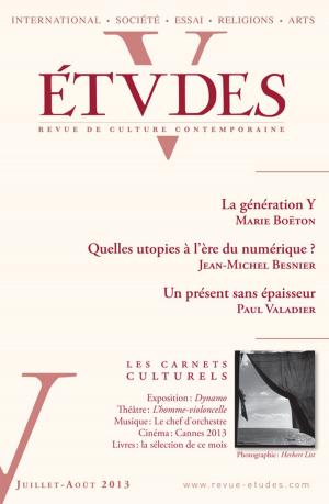 bigCover of the book Etudes Juillet-Août 2013 by 