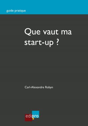 Cover of the book Que vaut ma start-up ? by Benjamin Stoz