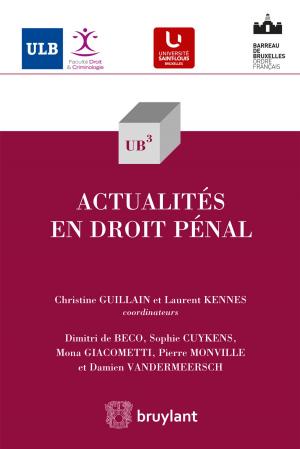 Cover of the book Actualités en droit pénal by Marina Blitz, Nicole Gallus, Jean-Pol Masson, Jean-Louis Renchon, Jehanne Sosson, Alain-Charles Van Gysel, Patrick Wautelet