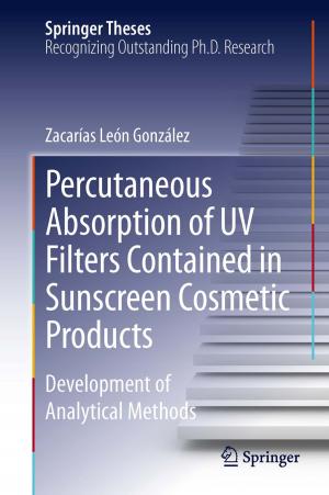 Cover of the book Percutaneous Absorption of UV Filters Contained in Sunscreen Cosmetic Products by Jade Abey