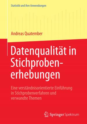 Cover of the book Datenqualität in Stichprobenerhebungen by Davina Grojnowski, Ina Wunn