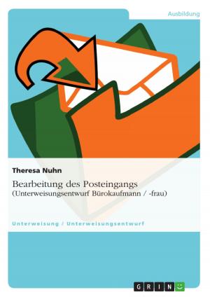 Cover of the book Bearbeitung des Posteingangs (Unterweisungsentwurf Bürokaufmann / -frau) by Jann Guzikiewitz