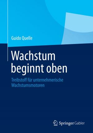 Cover of the book Wachstum beginnt oben by Thomas Egner