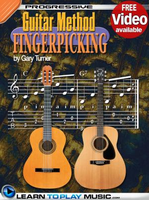 Cover of the book Fingerstyle Guitar Lessons for Beginners by LearnToPlayMusic.com, Brett Duncan