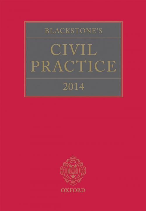 Cover of the book Blackstone's Civil Practice 2014 by The Rt Hon Lord Justice Maurice Kay, OUP Oxford
