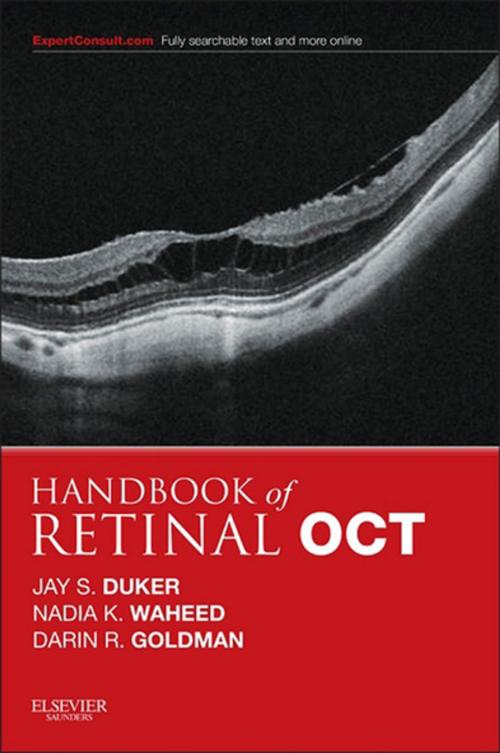 Cover of the book Handbook of Retinal OCT: Optical Coherence Tomography E-Book by Jay S. Duker, MD, Nadia K Waheed, MD MPH, Darin Goldman, MD, Elsevier Health Sciences