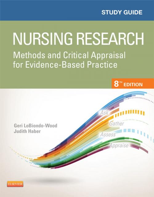 Cover of the book Study Guide for Nursing Research - E-Book by Carey Berry, Jennifer Yost, Geri LoBiondo-Wood, PhD, RN, FAAN, Judith Haber, PhD, RN, FAAN, Elsevier Health Sciences