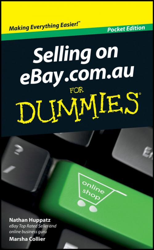 Cover of the book Selling On eBay.com.au For Dummies by Nathan Huppatz, Marsha Collier, Wiley