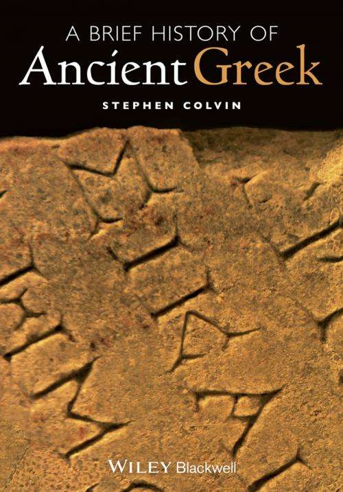 Cover of the book A Brief History of Ancient Greek by Stephen Colvin, Wiley