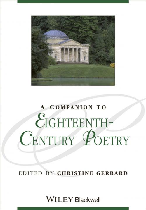 Cover of the book A Companion to Eighteenth-Century Poetry by , Wiley