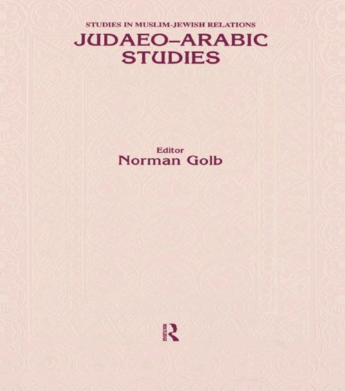 Cover of the book Judaeo Arabic Studies by Golb, Taylor and Francis