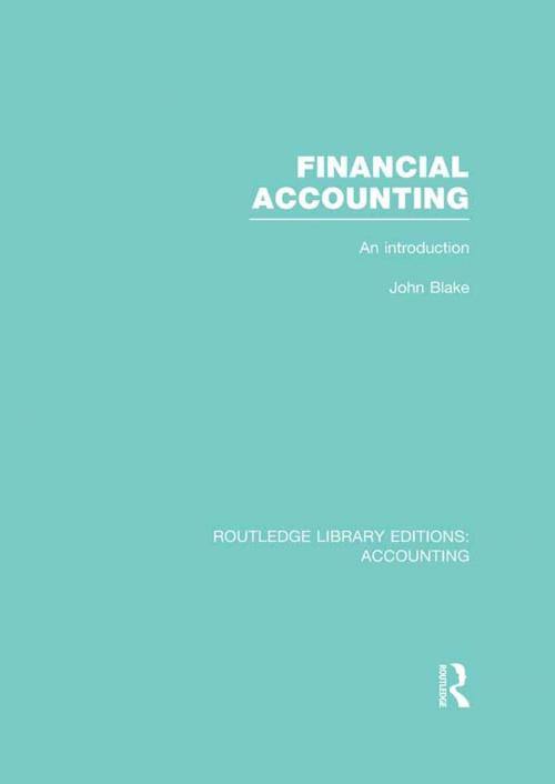 Cover of the book Financial Accounting (RLE Accounting) by John Blake, Taylor and Francis