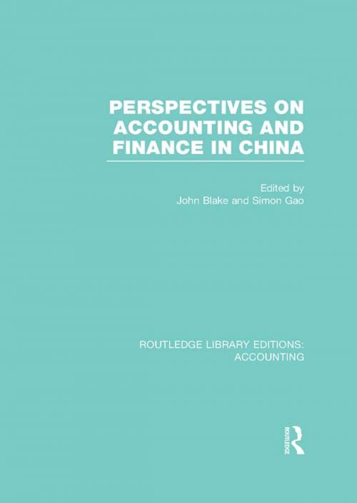 Cover of the book Perspectives on Accounting and Finance in China (RLE Accounting) by , Taylor and Francis