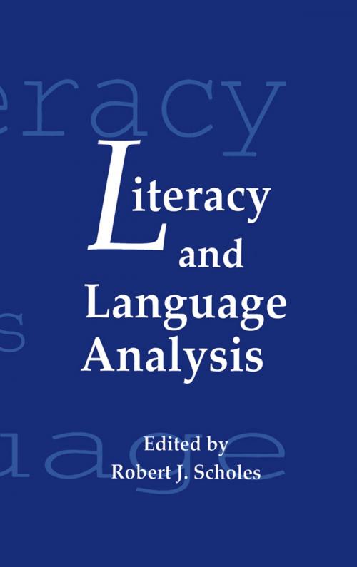 Cover of the book Literacy and Language Analysis by , Taylor and Francis