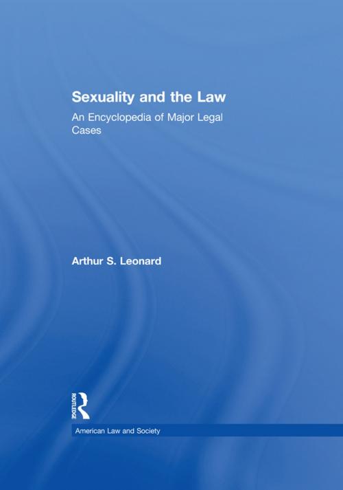 Cover of the book Sexuality and the Law by , Taylor and Francis