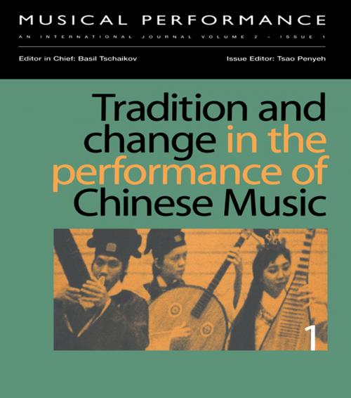 Cover of the book Tradition & Change Performance by Tsao, Taylor and Francis