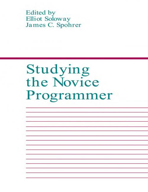 Cover of the book Studying the Novice Programmer by , Taylor and Francis
