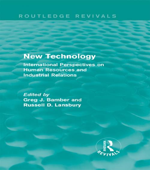 Cover of the book New Technology (Routledge Revivals) by , Taylor and Francis