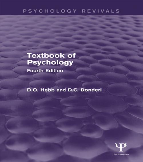 Cover of the book Textbook of Psychology (Psychology Revivals) by D.O. Hebb, D.C. Donderi, Taylor and Francis