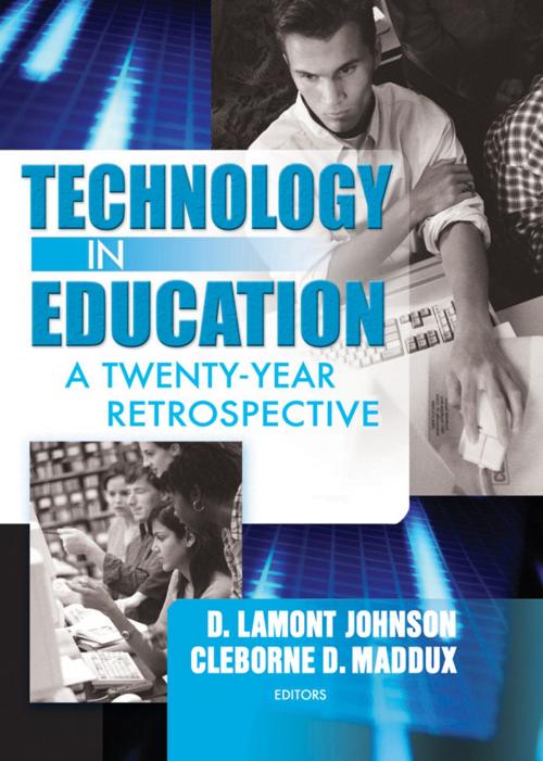 Cover of the book Technology in Education by Cleborne D Maddux, D Lamont Johnson, Taylor and Francis