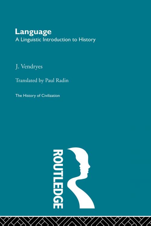 Cover of the book Language: A Linguistic Introduction to History by , Taylor and Francis