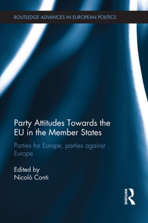 Cover of the book Party Attitudes Towards the EU in the Member States by , Taylor and Francis