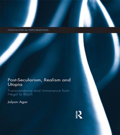 Cover of the book Post-Secularism, Realism and Utopia by Jolyon Agar, Taylor and Francis