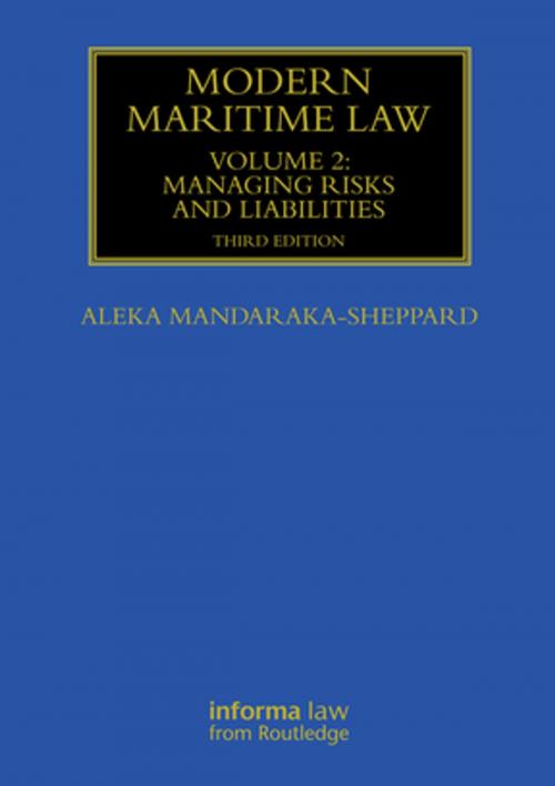 Cover of the book Modern Maritime Law (Volume 2) by Aleka Mandaraka-Sheppard, Taylor and Francis