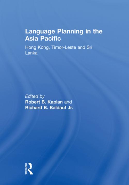 Cover of the book Language Planning in the Asia Pacific by , Taylor and Francis
