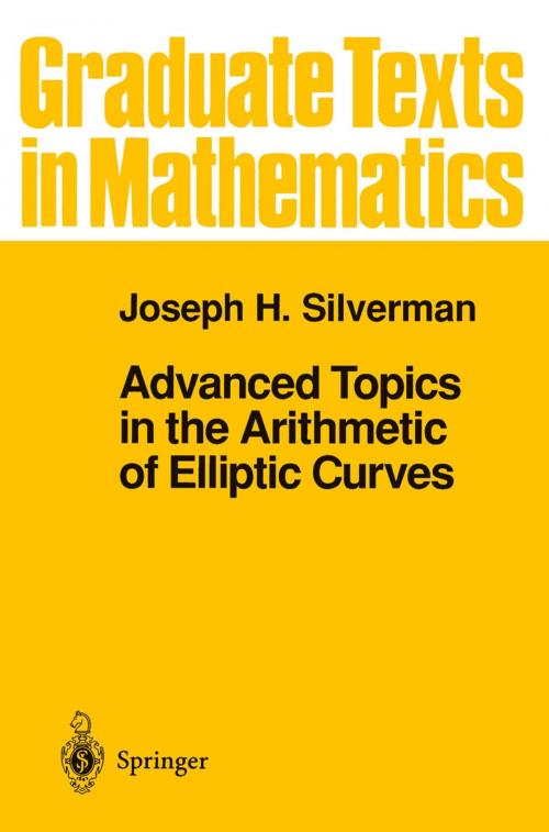 Cover of the book Advanced Topics in the Arithmetic of Elliptic Curves by Joseph H. Silverman, Springer New York