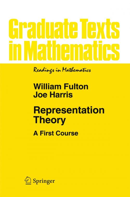 Cover of the book Representation Theory by Joe Harris, William Fulton, Springer New York