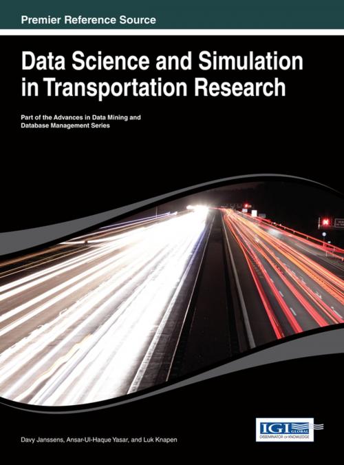 Cover of the book Data Science and Simulation in Transportation Research by , IGI Global