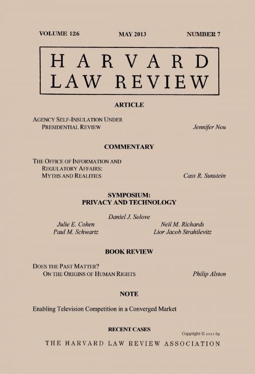 Cover of the book Harvard Law Review: Volume 126, Number 7 - May 2013 by Harvard Law Review, Quid Pro, LLC