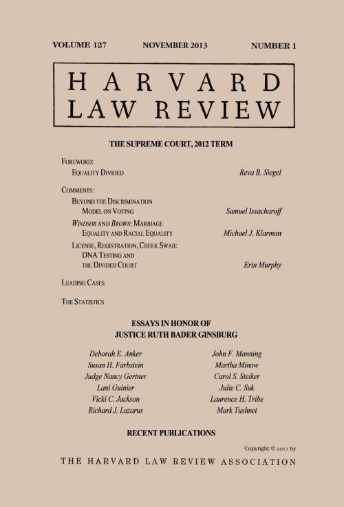 Cover of the book Harvard Law Review: Volume 127, Number 1 - November 2013 by Harvard Law Review, Quid Pro, LLC