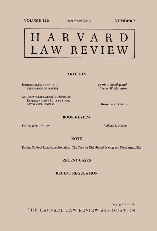 Cover of the book Harvard Law Review: Volume 126, Number 2 - December 2012 by Harvard Law Review, Quid Pro, LLC