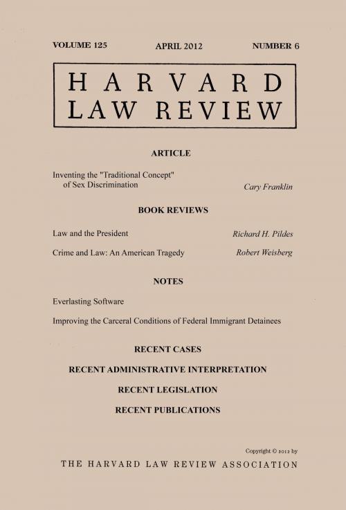 Cover of the book Harvard Law Review: Volume 125, Number 6 - April 2012 by Harvard Law Review, Quid Pro, LLC