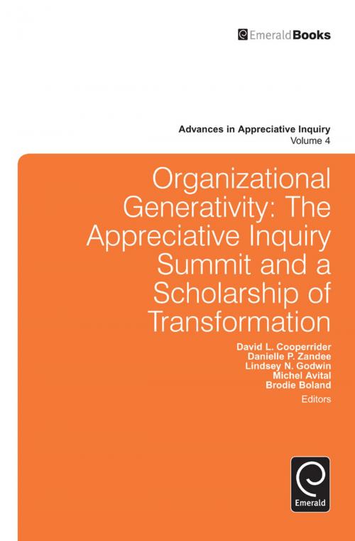 Cover of the book Organizational Generativity by David Cooperider, Danielle Zandee, Lindsey N. Godwin, Michel Avital, David Cooperider, Emerald Group Publishing Limited