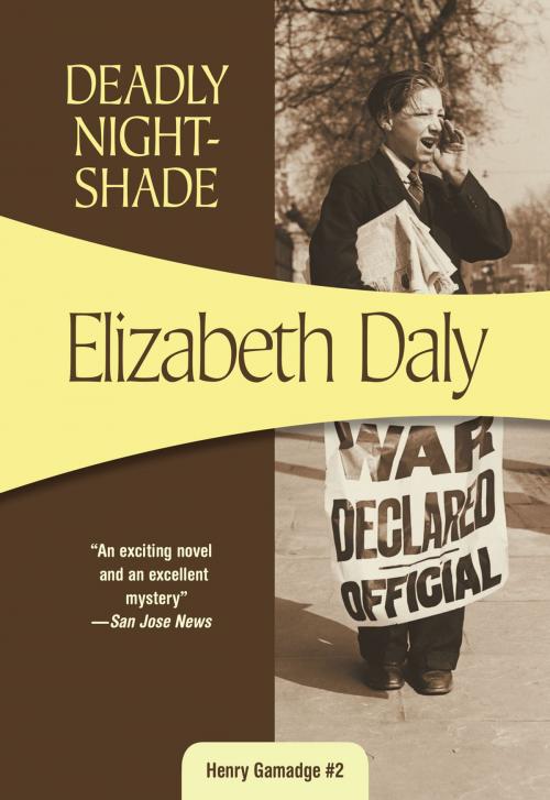 Cover of the book Deadly Nightshade by Elizabeth Daly, Felony & Mayhem Press