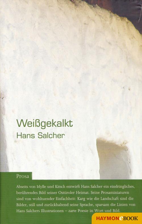 Cover of the book Weißgekalkt by Hans Salcher, Haymon Verlag