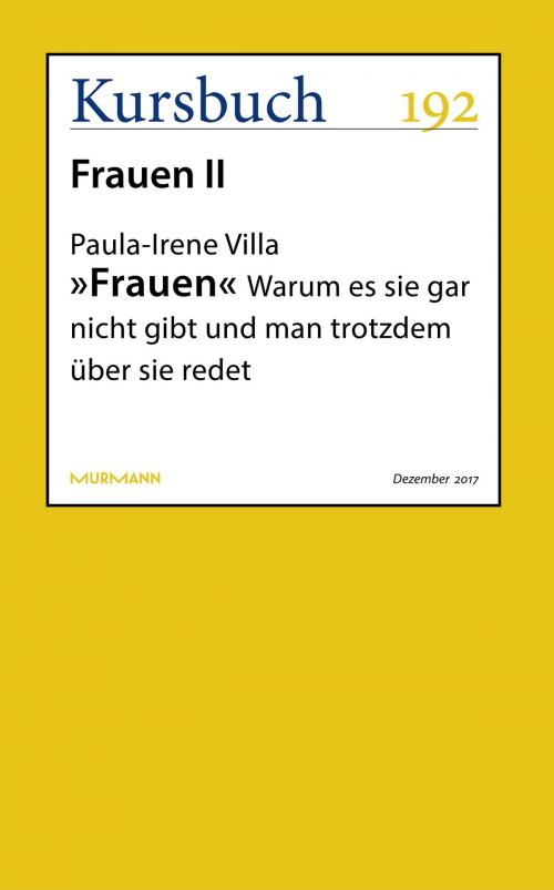 Cover of the book "Frauen" by Paula-Irene Villa, Kursbuch