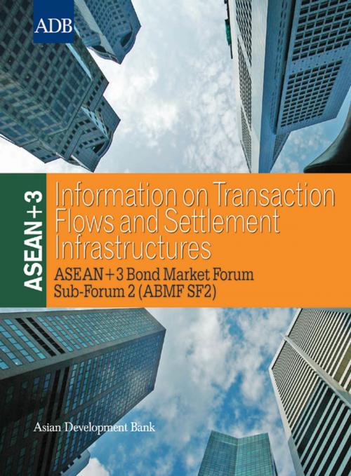 Cover of the book ASEAN+3 Information on Transaction Flows and Settlement Infrastructures by Shinji Kawai, Taiji Inui, Asian Development Bank